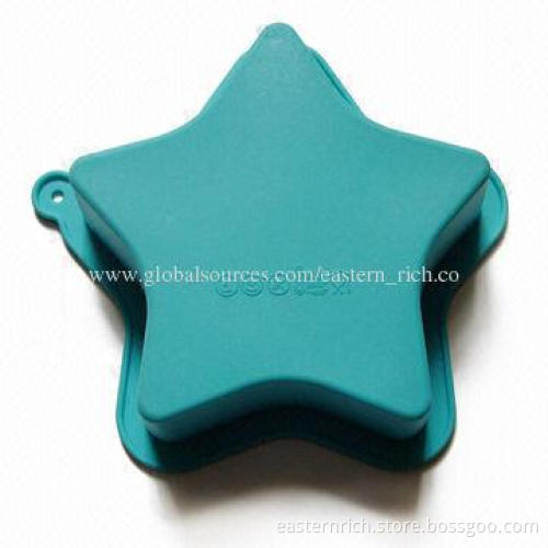 Silicone mini bakeware, star, sized 12.7x12.7x3.5cm